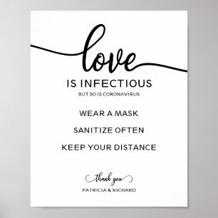 Póster El Amor Es Infectible, Pero También Lo Es El Rótul