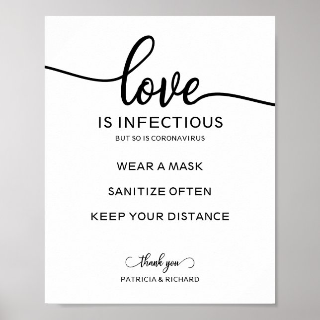 Póster El Amor Es Infectible, Pero También Lo Es El Rótul (Frente)