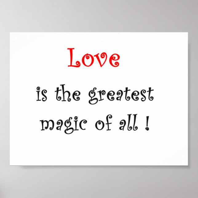 Póster ¡El amor es la gran magia de todos! (Frente)
