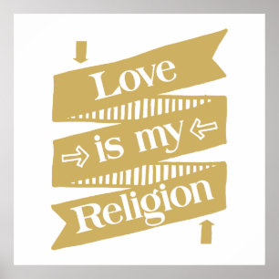 Póster El amor es mi religión