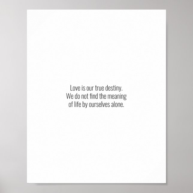 Póster El amor es nuestro verdadero destino. Citas de amo (Frente)