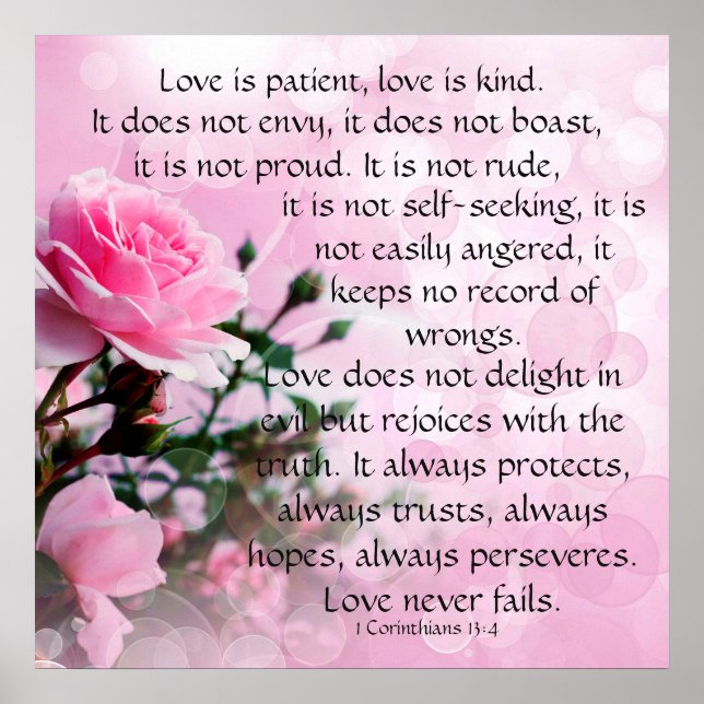 Póster El amor es paciente (Frente)