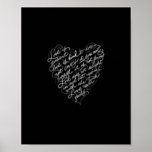 Póster El Amor Es Paciente El Amor Es Amable Inspiración
