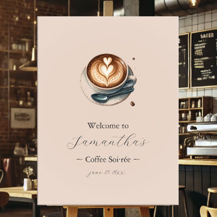 Póster El amor es preparar café, ducha de novia