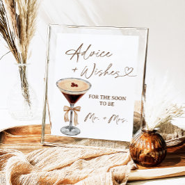 Póster El amor es preparar consejos de Martini y Rótulo d