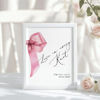 El amor es todo Knot Pink Bow Favor
