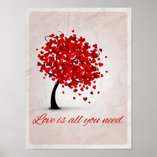 Póster el amor es todo lo que necesitas