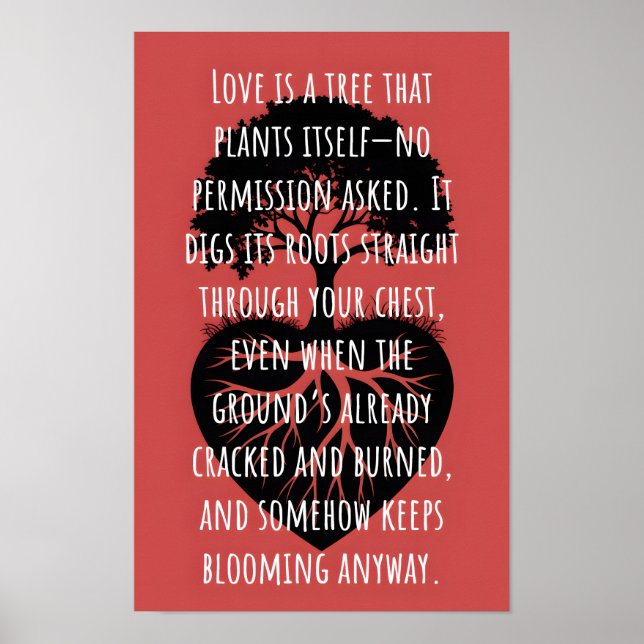 Póster El amor es un árbol (Frente)