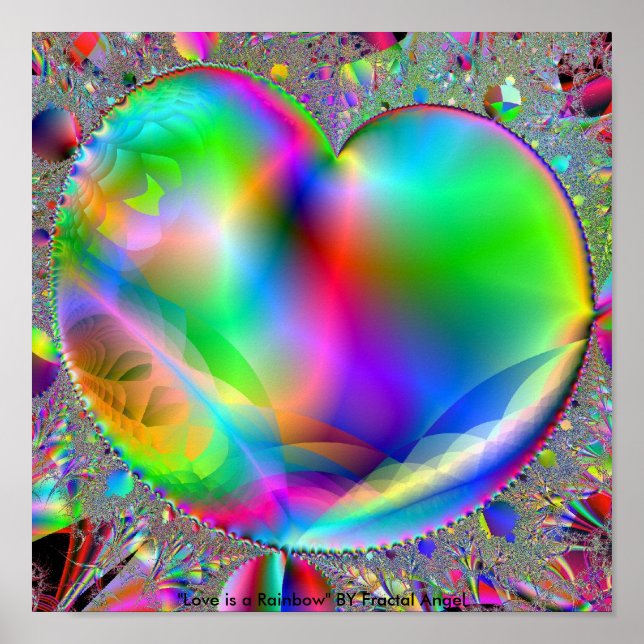 Póster El amor es un arcoiris (Frente)