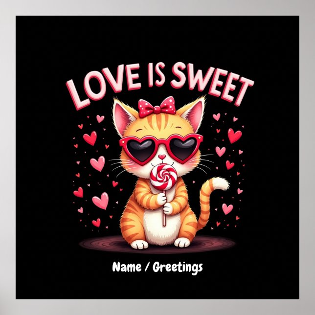 Póster El amor es un momento delicioso dulce lleno de Cho (Frente)