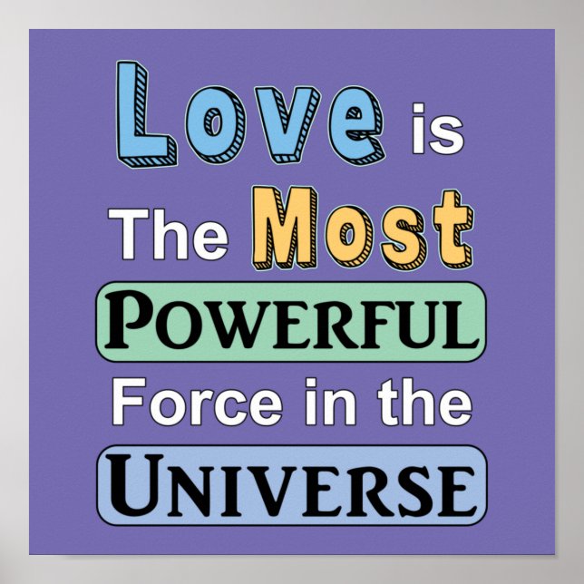 Póster El amor es un Poster poderoso (Frente)