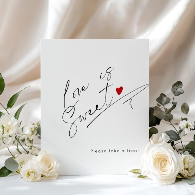 Póster El amor es una caligrafía dulce y simple Ducha de  (Subido por el creador)