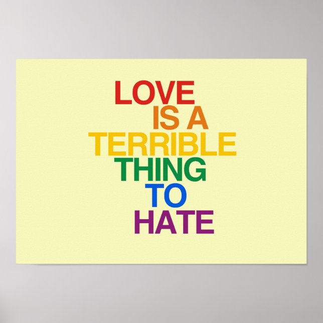 Póster EL AMOR ES UNA COSA TERRIBLE AL ODIO - .png (Frente)
