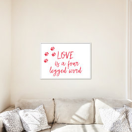 Póster El amor es una palabra de cuatro patas - Cute Dog 