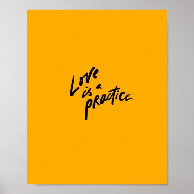 Póster "El Amor Es Una Práctica" (Frente)