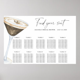 Póster El amor está cociendo Carta de asientos de boda