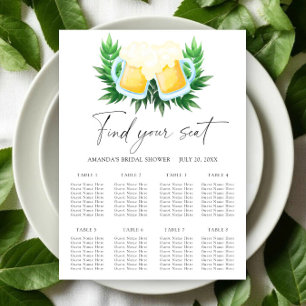 Póster El amor está cociendo Carta de asientos de boda