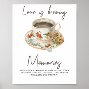 Póster El amor está creando recuerdos con la novia