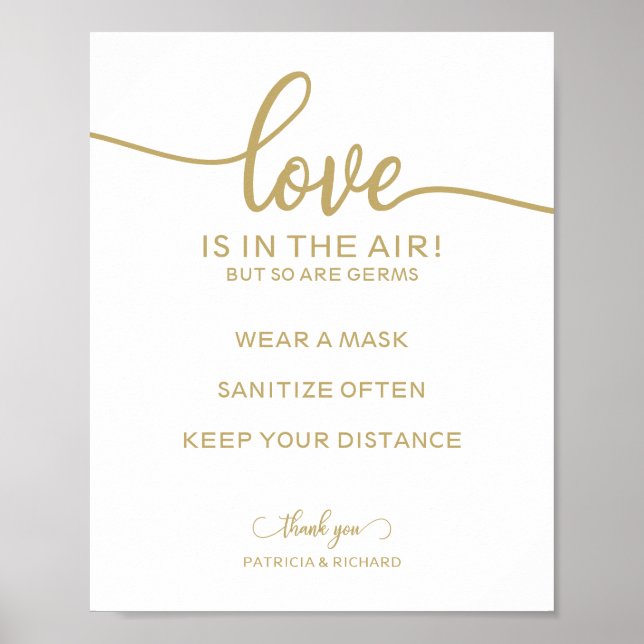 Póster El amor está en el aire, pero también el Rótulo de (Frente)