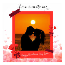 El Amor Está En El Aire Personalizado Foto Pareja 