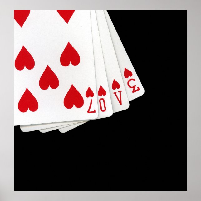 Póster El Amor Está En El Poster De Las Cartas (Frente)