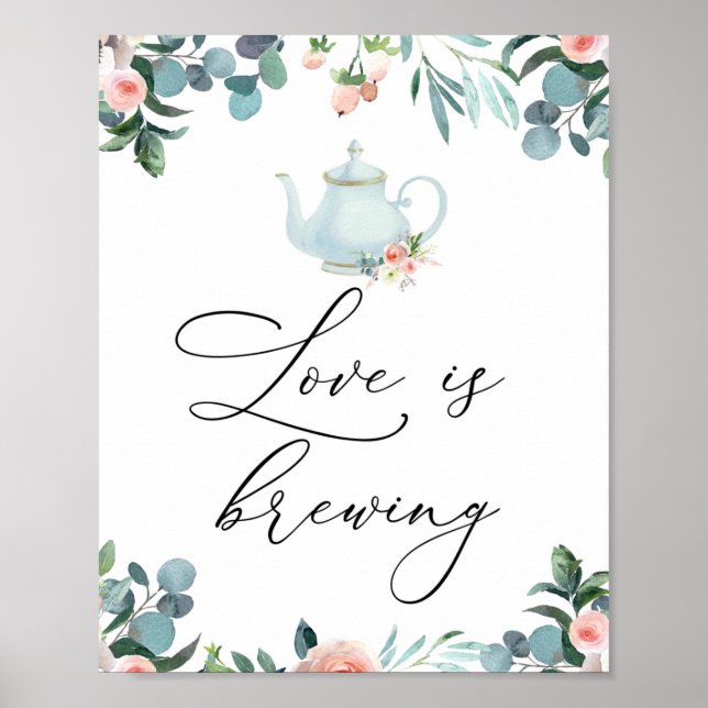 Póster El amor está en el tiempo de té (Frente)