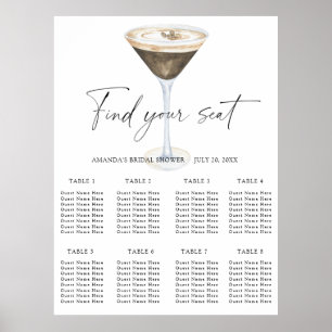 Póster El amor está hirviendo Carta de asientos de boda