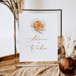 Póster El amor está hirviendo consejos y deseos para reci