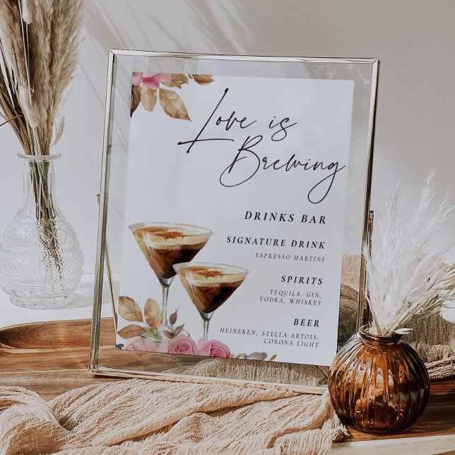Póster El amor está preparando el Rótulo Espresso Martini (Subido por el creador)