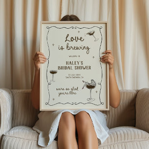 Póster El amor está preparando la bienvenida a Espresso M