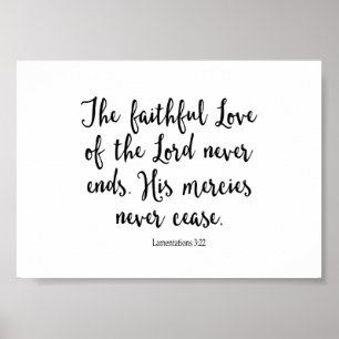 Póster El amor fiel del señor Never Ends