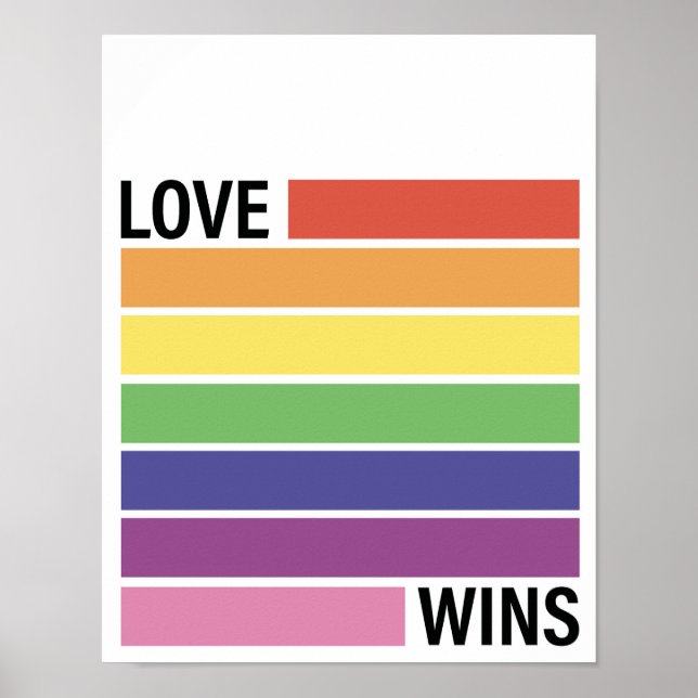 Póster El amor gana el arcoiris (Frente)