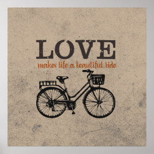 Póster El amor hace que la vida sea un viaje hermoso