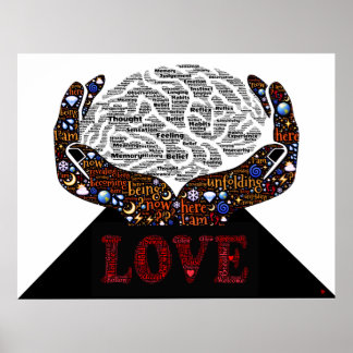Póster El amor incondicional es el camino a la auto-reali