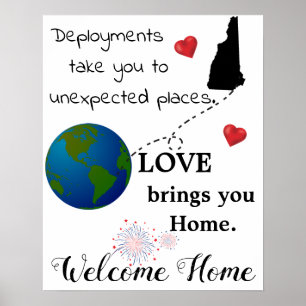 Póster El amor le trae el poster militar casero agradable