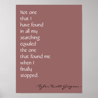 Póster "El amor me encontró" Imprimir