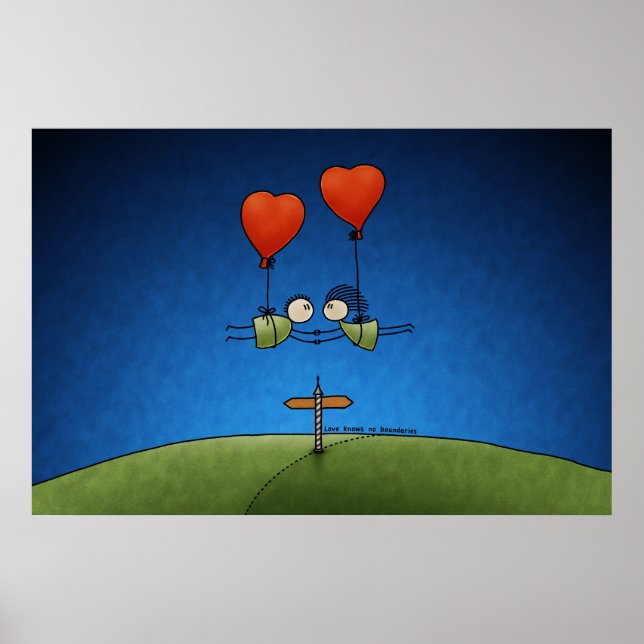 Póster El amor no conoce fronteras (Frente)