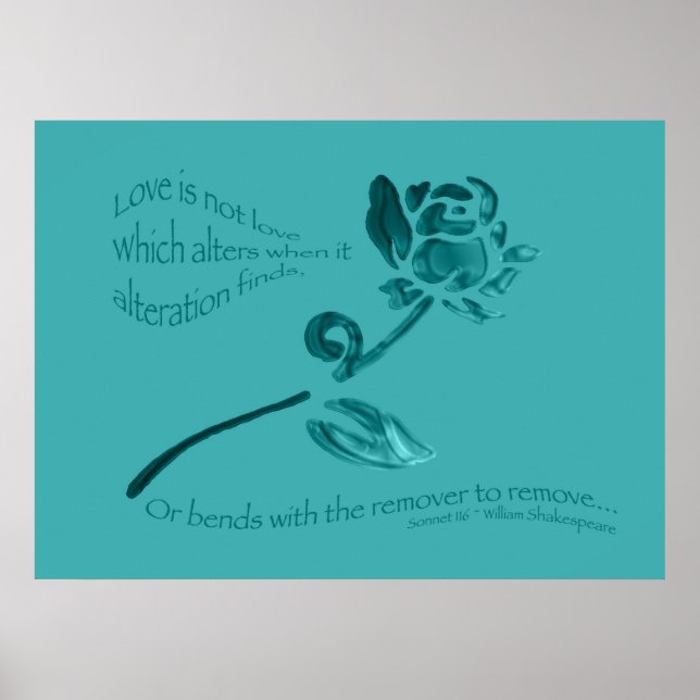 Póster El amor no es amor... (Frente)