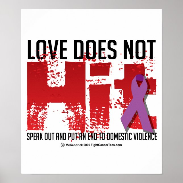 Póster El amor no golpea (Frente)