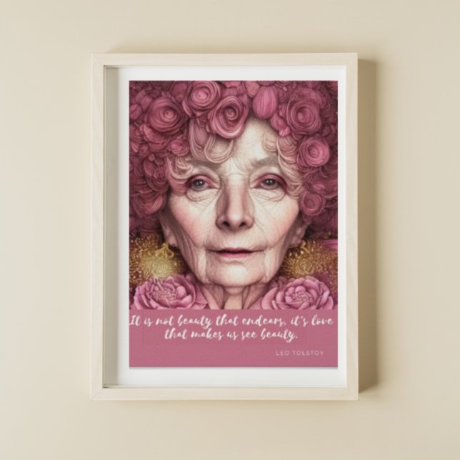 Póster El Amor Nos Hace Ver La Cita De Belleza (Subido por el creador)