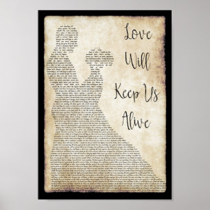 Póster El amor nos mantendrá vivos bailando