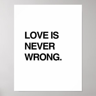 PÓSTER EL AMOR NUNCA ES INCORRECTO