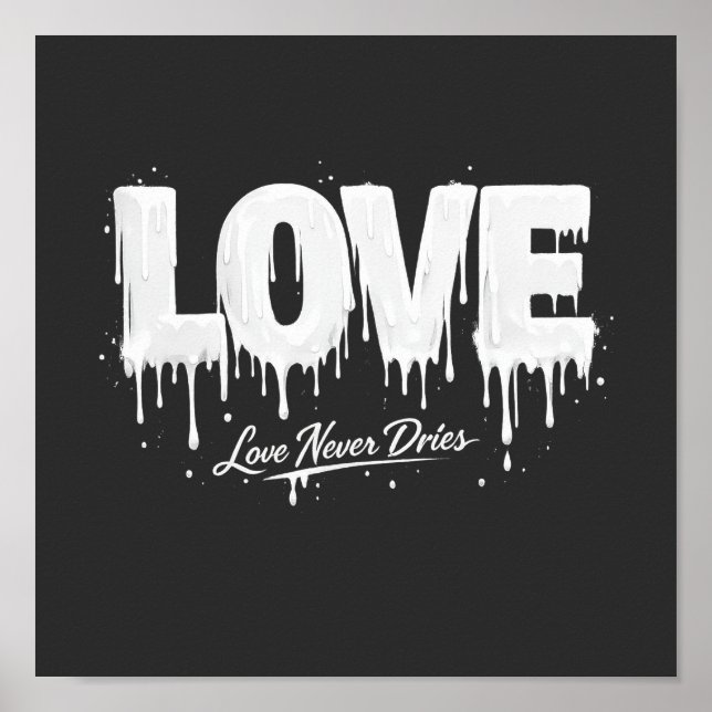 Póster El amor nunca se seca (Frente)