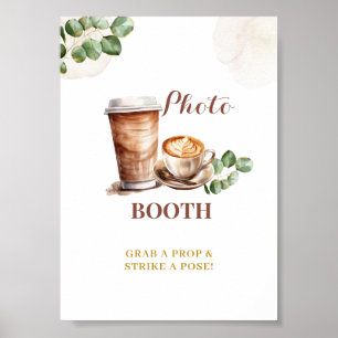 Póster El amor por el café está preparando el Rótulo Fies