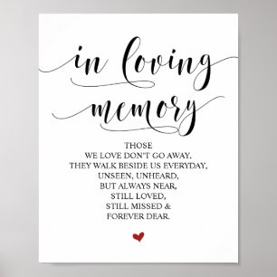 Póster El amor por la memoria en nuestro Rótulo en memori