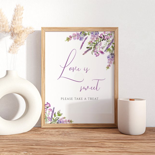 Póster El Amor Rústico Lilac Es El Rótulo Boda Dulce (Subido por el creador)