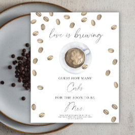 Póster El amor se está preparando ducha de novia Cuántos