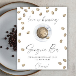 Póster El amor se está preparando ducha de novia sangria