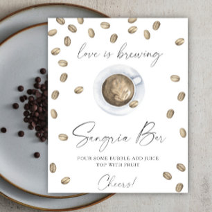 Póster El amor se está preparando ducha de novia sangria