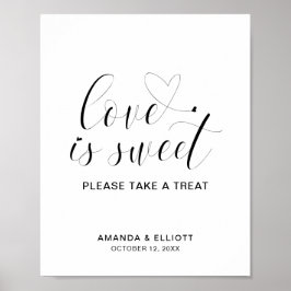 Póster El Amor Simple Es Una Boda Elegante Del Corazón Mí